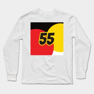 Carlos Sainz Coloured Circles - Driver Number Long Sleeve T-Shirt
